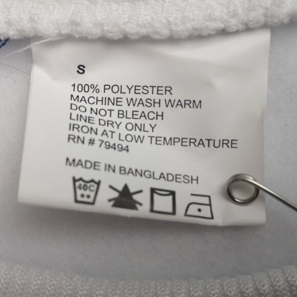 Bud Light Ladies Size Small White Fleece Lined Straight Fit Sweatshirt - Picture 3 of 7